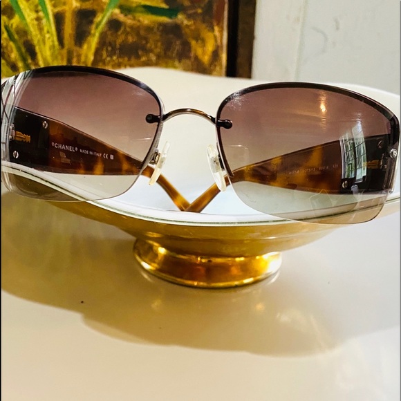Accessories - Authentic CHANEL Sunglasses Swarovski Crystal logo
